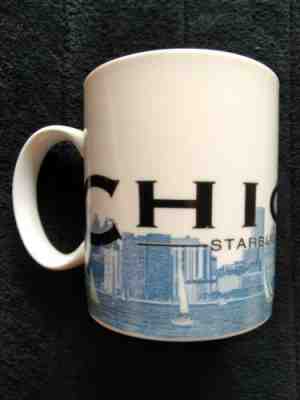 Starbucks Barista 2002 CHICAGO The Windy City Skyline Series One Coffee Mug Cup. - Sold on eBay Nov, 6th 2018 for $8.99