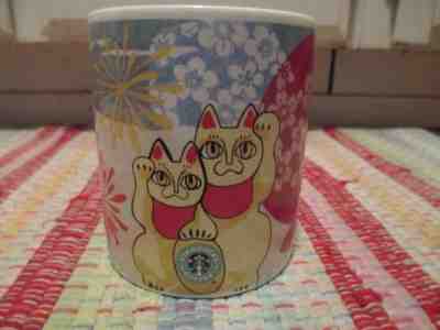 Starbucks Japan 2002 New Year Mug Cup Fortune Beconing Cat Maneki Neko Rare GUC* - Sold on eBay Nov, 6th 2018 for $49.88