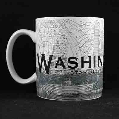 STARBUCKS Coffee Mug 2002 Washington DC 18 oz Architecture Skyline Series 1 NWOB - Sold on eBay Nov, 5th 2018 for $6.99