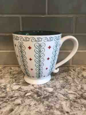 Starbucks 2003 Barista Coffee Cup Mug 16 oz RED DIAMONDS GREEN SCROLL Christmas - Sold on eBay Nov, 16th 2018 for $3.99