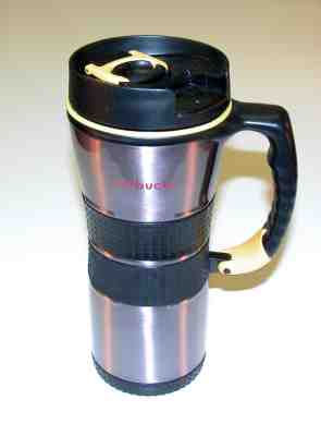 Starbucks® Barista 2003 Stainless Steel Extreme Carabiner Travel Mug ~Carabineer - Sold on eBay Nov, 9th 2018 for $36.88