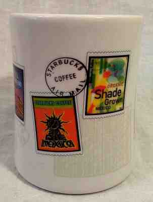 Starbucks Coffee Mug Brazil Kona Mexico Air Mail Stamp Barista Espresso 2003 - Sold on eBay Nov, 7th 2018 for $10.00