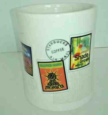 Starbucks Coffee Ceramic 2003 Barista Air Mail Stamps Mug 16 oz  - Sold on eBay Nov, 2nd 2018 for $13.99