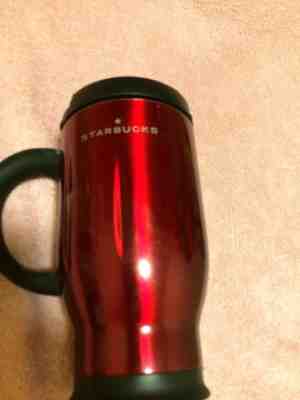 STARBUCKS COFFEE--TRAVEL MUG--HANDLE / LID INSULATED 18 OZ--2003-FREE SHIP--VGC - Sold on eBay Oct, 28th 2018 for $18.85