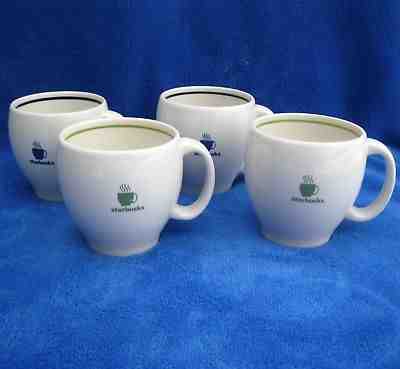 Lot 4 Starbucks 2003 Barista Aroma Abby Coffee Mugs Blue Green Stripe 14 - 16 0z - Sold on eBay Oct, 25th 2018 for $28.00