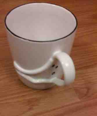 Starbucks Barista White Boo Ghost 16 oz Halloween Handle Mug 2003 - Sold on eBay Oct, 20th 2018 for $10.99