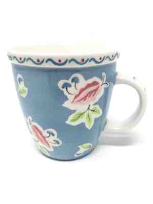 Starbucks Abbey Coffee Mug Cup Blue Floral Leaves Large 18oz 2004 RARE  - Sold on eBay Nov, 16th 2018 for $15.99