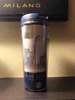 2004 STARBUCKS TRAVEL MUG TUMBLER SAN DIEGO RARE BLUE 16oz - Sold on eBay Nov, 15th 2018 for $6.99