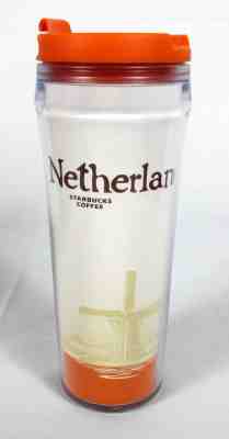 2004 Starbucks NETHERLANDS City Icon Windmill 12oz Travel Mug Tumbler - Sold on eBay Nov, 14th 2018 for $15.80