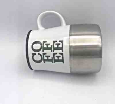 Starbucks Coffee 2004 Mug Cup Metal Bottom Weighted Non Skid Ceramic Top 14 Oz - Sold on eBay Nov, 4th 2018 for $6.99