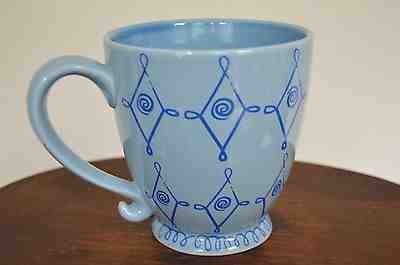 Starbucks Blue diamond swirl on Blue Coffee mug 2004 2 cups large  - Sold on eBay Nov, 4th 2018 for $24.99