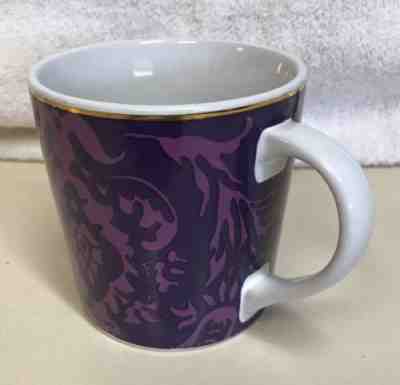 Starbucks Coffee Purple Paisley 2004 Coffee Mug 16 oz Gold Trim - Sold on eBay Nov, 2nd 2018 for $3.25