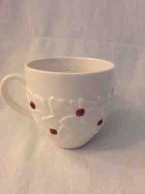Starbucks Mug Christmas White Red Berries Holly Poinsettia 16 Oz Coffee Cup 2004 - Sold on eBay Oct, 26th 2018 for $17.99
