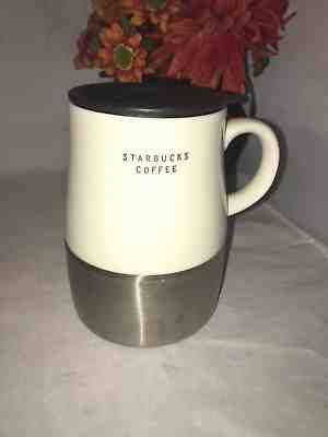 Starbucks 2004 classic Ceramic Stainless Steel Travel Mug Tumbler Cup 14 oz - Sold on eBay Oct, 19th 2018 for $23.00