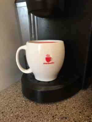 Starbucks Large White with Red Abbey Abby Mug 2004 - Excellent - Sold on eBay Oct, 18th 2018 for $14.19