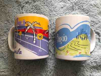 Starbucks Philippine Exclusives 2004 Manila Baguio Coffee Mugs Cups Lot of 2 - Sold on eBay Oct, 16th 2018 for $26.99