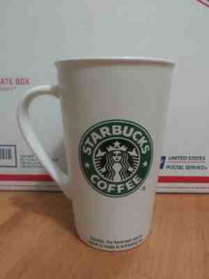 Starbucks Coffee Mug 2005 White Green Siren Old Logo Ceramic Cup  - Sold on eBay Nov, 11th 2018 for $6.00