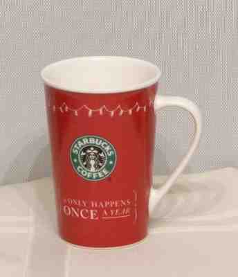 Starbucks Coffee Mug Christmas Happens Once A year Stocking  Siren Logo 2005 EUC - Sold on eBay Nov, 11th 2018 for $3.26