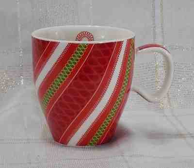 Starbucks Holiday Ribbon Candy Xmas Mug 2005 Candy Cane~~ Red White Green - Sold on eBay Nov, 11th 2018 for $2.99