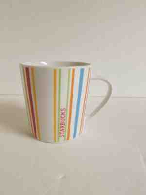 Starbucks Coffee Mug Multi-Color Striped Coffee Mug 2005 - Sold on eBay Oct, 30th 2018 for $15.00