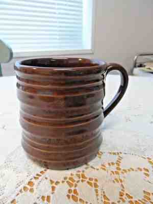 Starbucks 2005 Brown Ribbed Mug Speckled or Mottled Handle - Sold on eBay Oct, 24th 2018 for $15.00