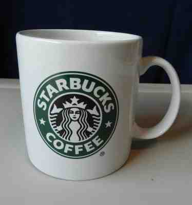 Beautiful Large 20oz Starbucks Coffee Mug Classic White Green Mermaid Logo 2005 - Sold on eBay Oct, 23rd 2018 for $15.00