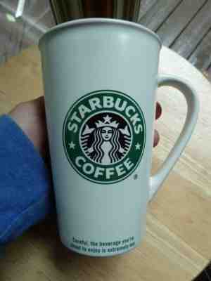 Starbucks Coffee Mug 2005 Collection Mermaid Logo Grande Tall Check Box 16oz. - Sold on eBay Oct, 23rd 2018 for $10.00