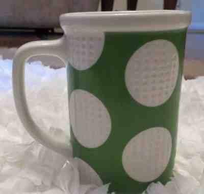 Starbucks Coffee Green White Golf Balls Mug 2006 - Sold on eBay Nov, 17th 2018 for $9.50