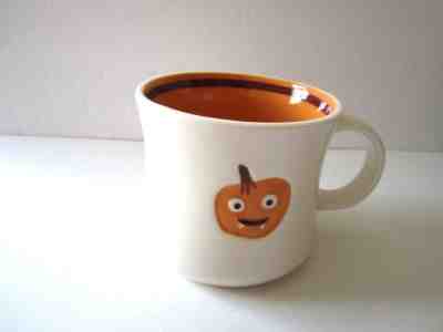 Starbucks HALLOWEEN PUMPKIN with Fangs 2006 Coffee Mug/Cup - Sold on eBay Nov, 15th 2018 for $9.50