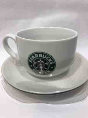 Starbucks 2006  Logo Large Soup Coffee Tea Cereal 20 oz Cup Mug Bowl and Saucer - Sold on eBay Nov, 15th 2018 for $20.00