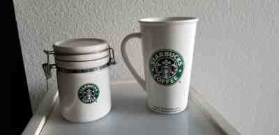 Starbucks 2006 & 2007 Tall Mermaid Coffee Mug & Coffee Canister - Sold on eBay Nov, 15th 2018 for $14.99