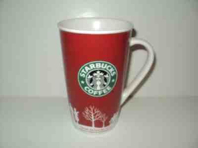 Starbucks Mug Coffee Tea Holiday 2006 Tall Red 16 Ounces Winter Christmas - Sold on eBay Nov, 14th 2018 for $11.21