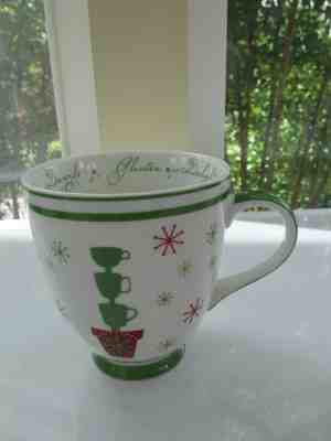 Starbucks Holiday Christmas 2006 Coffee Tea Mug Cup Topiary Design  - Sold on eBay Nov, 11th 2018 for $7.95