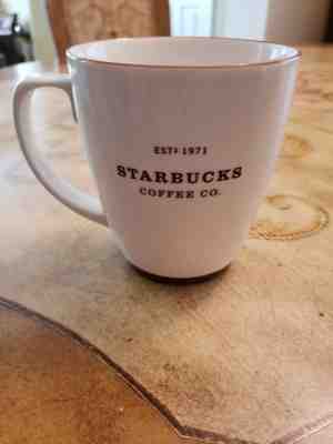 2006 Starbucks Coffee Co. Est 1971 White & Brown Coffee Mug 18 oz - Sold on eBay Nov, 11th 2018 for $5.00