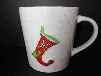 Starbucks 17 Oz Mug Coffee Tea Cup 2006 Holiday Christmas Stocking Snowflakes - Sold on eBay Nov, 11th 2018 for $19.95