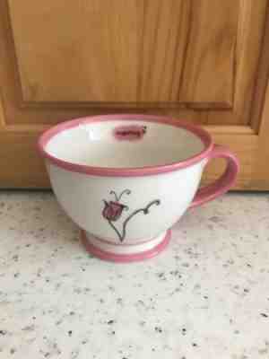 2006 Starbucks Coffee Mug Tea Cup Pink Floral "Inspiring" Rose Tulip 10 oz - Sold on eBay Nov, 10th 2018 for $2.80