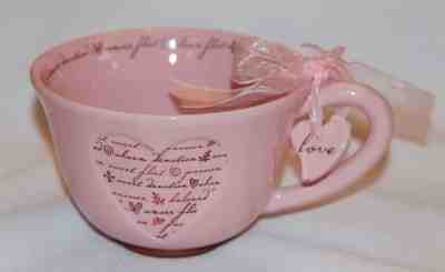 Starbucks Mug 2006 Collector Valentines Love Charm Large Cup Pink Cappuccino - Sold on eBay Nov, 9th 2018 for $5.50
