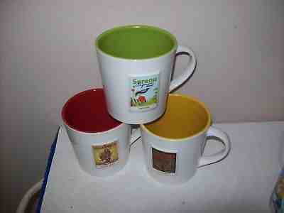 3   Starbucks Mugs  Arabian Mocha Sanani, Sumatra & Serena   16 Oz 2006   - Sold on eBay Nov, 9th 2018 for $19.95