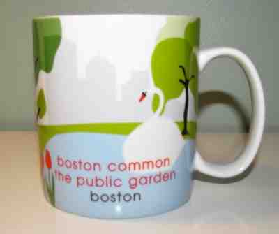 Starbucks 18oz. Coffee Mug Boston Common Boston Public Garden 2007 - Sold on eBay Nov, 16th 2018 for $9.00