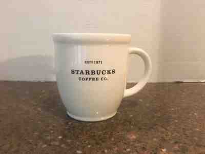 STARBUCKS CLASSIC WHITE COFFEE MUG TEA CUP 2007 18OZ COLLECTIBLE - Sold on eBay Nov, 16th 2018 for $18.95