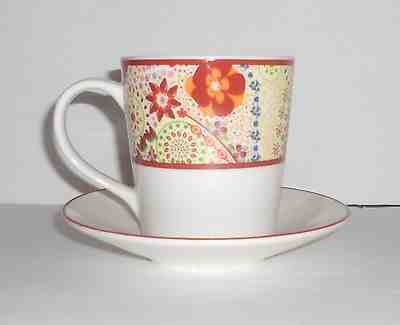 Starbucks Coffee 2007 Paisley Large Coffee Tea Mug Cup and Saucer set 11 ounces - Sold on eBay Nov, 15th 2018 for $10.00