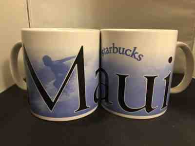 Starbucks 2007 Mug Set (2) Maui, City Mug Collector Series - Sold on eBay Nov, 13th 2018 for $49.99