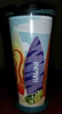 Starbucks Hawaii Travel Tumbler Mug Surfboard Shark 8 Oz 6 Inch Tall, 2007 NEW - Sold on eBay Nov, 13th 2018 for $10.00