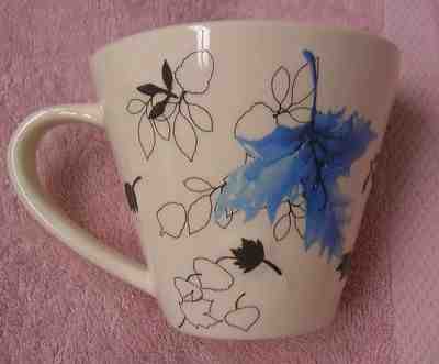 Starbucks Turquoise Teal Blue Maple Leaf Coffee Tea Cup Mug Canada 2007 - Sold on eBay Nov, 12th 2018 for $4.99