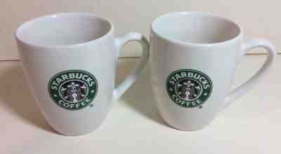 PAIR STARBUCKS COFFEE MUGS CERAMIC 2007  - Sold on eBay Nov, 11th 2018 for $6.00
