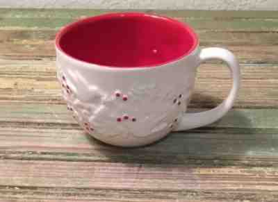 STARBUCKS HOLIDAY 2008 COFFEE Cup Mug Red Holly Berries Dove Christmas Tree New - Sold on eBay Nov, 15th 2018 for $14.00