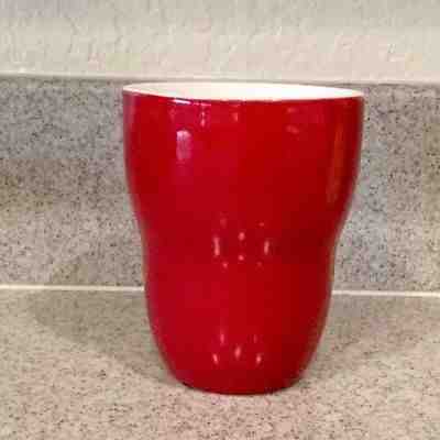 Starbucks Red No Handle Mug Tumbler Cup 8oz. "Aida"  2008 - Sold on eBay Nov, 15th 2018 for $8.99