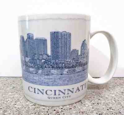 STARBUCKS MUG - Cincinnati Queen City ARCHITECTURE 2008 18 OZ. - Sold on eBay Nov, 14th 2018 for $16.99