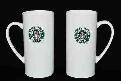 Starbucks 2008 Set Of 2 Tall 14 oz Latte Mugs w/Mermaid Logo  - Sold on eBay Nov, 13th 2018 for $24.99