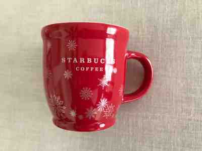 Starbucks Red Snowflake Mini Mug 3 oz Demi Espresso 2008 Holiday Ornament - Sold on eBay Nov, 12th 2018 for $20.00